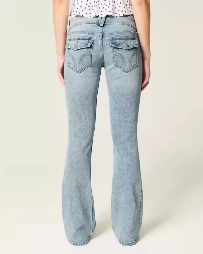 Low-Rise Bootcut Jeans