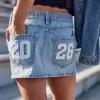 Low-Rise Class of ’26 Denim Mini Skort Low-Rise Class of ’26 Denim Mini Skort