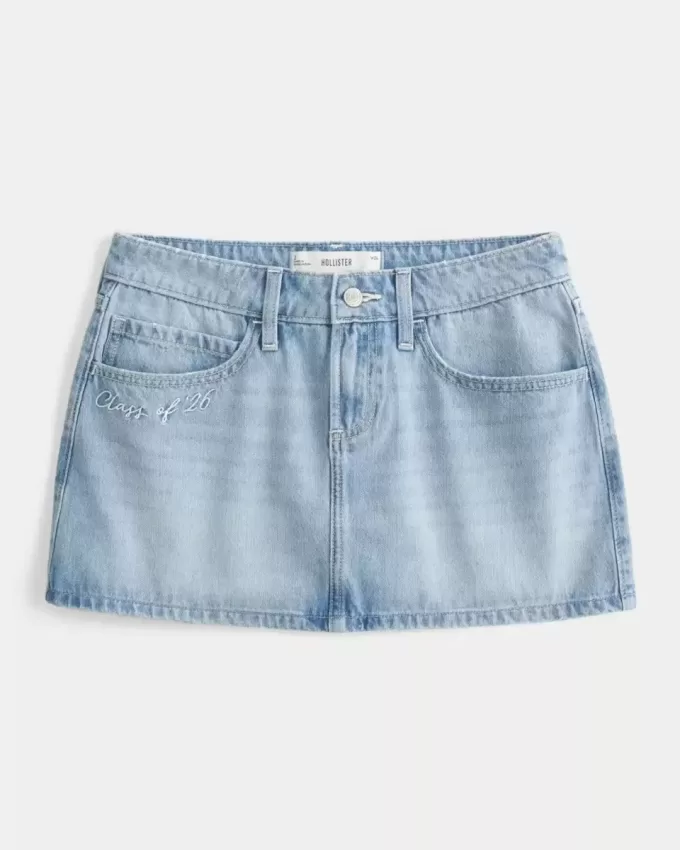 Low-Rise Class of ’26 Denim Mini Skort Low-Rise Class of ’26 Denim Mini Skort