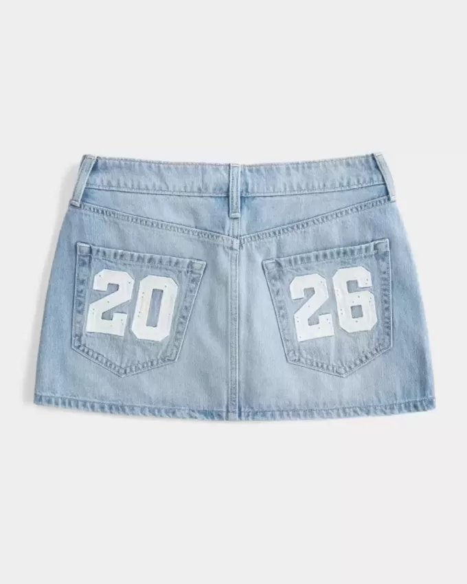 Low-Rise Class of ’26 Denim Mini Skort Low-Rise Class of ’26 Denim Mini Skort