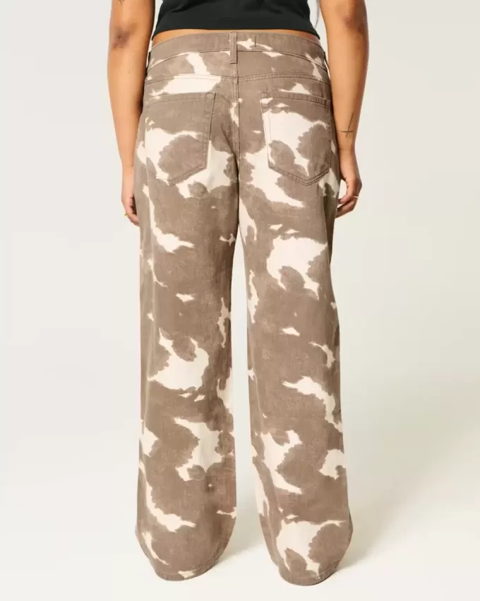 Low-Rise Cow Print Baggy Jeans Low-Rise Cow Print Baggy Jeans