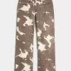 Low-Rise Cow Print Baggy Jeans Low-Rise Cow Print Baggy Jeans