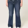 Low-Rise Dark Wash Bootcut Jeans