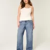 Low-Rise Dark Wash Class of ’26 Embroidered Baggy Jeans Low-Rise Dark Wash Class of ’26 Embroidered Baggy Jeans