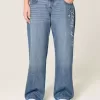Low-Rise Dark Wash Class of ’26 Embroidered Baggy Jeans Low-Rise Dark Wash Class of ’26 Embroidered Baggy Jeans