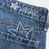 Low-Rise Dark Wash Class of ’26 Embroidered Baggy Jeans Low-Rise Dark Wash Class of ’26 Embroidered Baggy Jeans