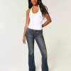 Low-Rise Dark Wash Embroidered Bootcut Jeans Low-Rise Dark Wash Embroidered Bootcut Jeans