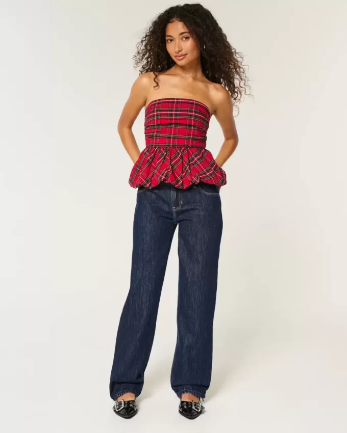 Low-Rise Dark Wash Loose Jeans Low-Rise Dark Wash Loose Jeans