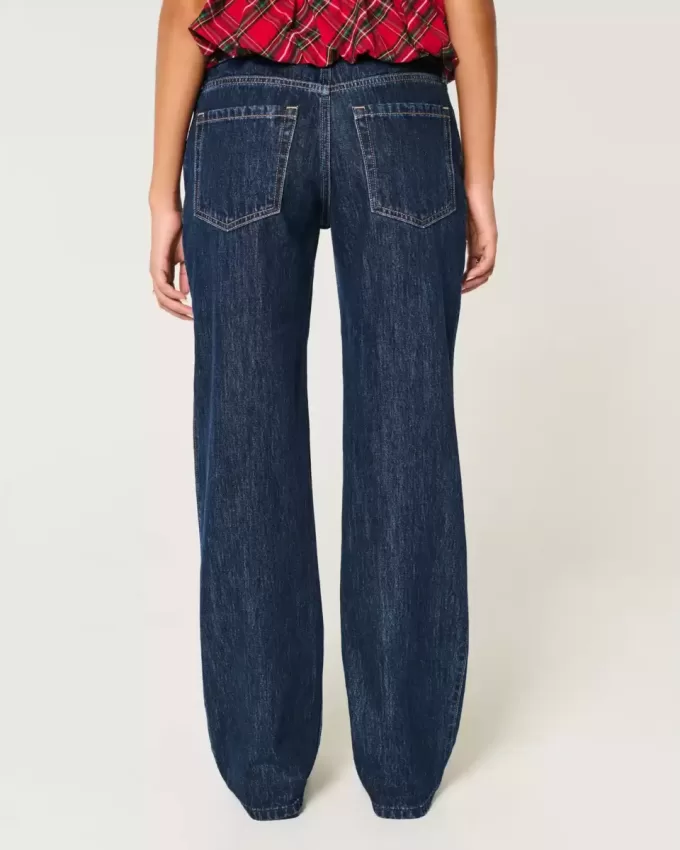 Low-Rise Dark Wash Loose Jeans Low-Rise Dark Wash Loose Jeans