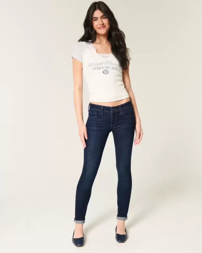 Low-Rise Dark Wash Super Skinny Jeans Low-Rise Dark Wash Super Skinny Jeans