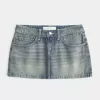 Low-Rise Denim Mini Skirt Low-Rise Denim Mini Skirt