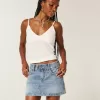 Low-Rise Denim Mini Skort Low-Rise Denim Mini Skort