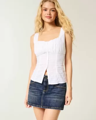 Low-Rise Denim Mini Skort Low-Rise Denim Mini Skort