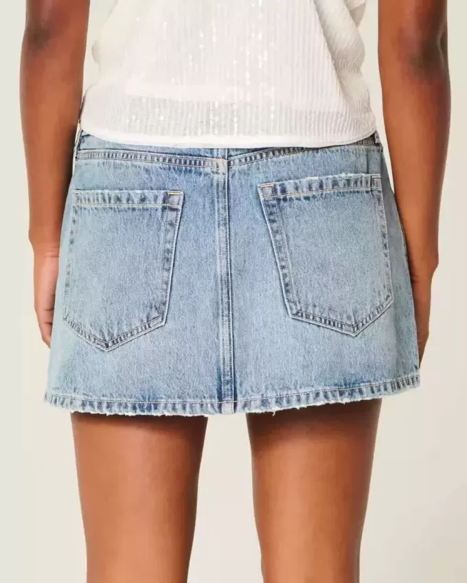 Low-Rise Denim Mini Skort Low-Rise Denim Mini Skort
