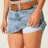 Low-Rise Denim Mini Skort Low-Rise Denim Mini Skort