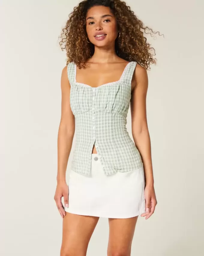 Low-Rise Denim Mini Skort Low-Rise Denim Mini Skort