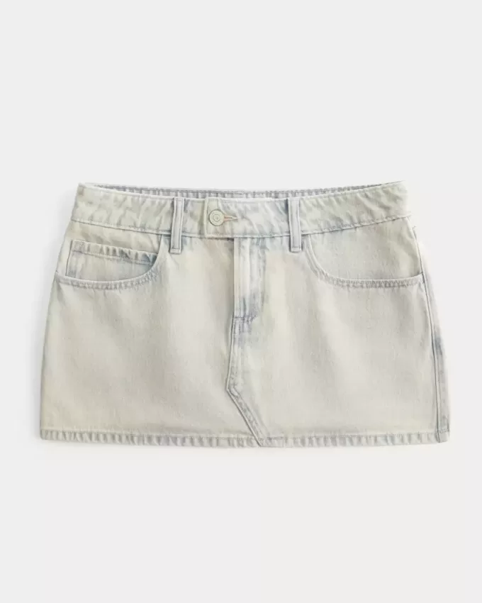Low-Rise Denim Mini Skort Low-Rise Denim Mini Skort