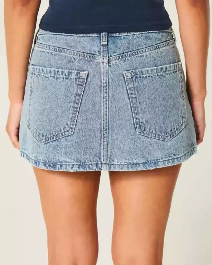 Low-Rise Denim Mini Skort Low-Rise Denim Mini Skort