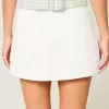 Low-Rise Denim Mini Skort Low-Rise Denim Mini Skort