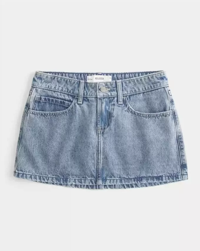 Low-Rise Denim Mini Skort Low-Rise Denim Mini Skort