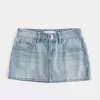 Low-Rise Denim Mini Skort Low-Rise Denim Mini Skort