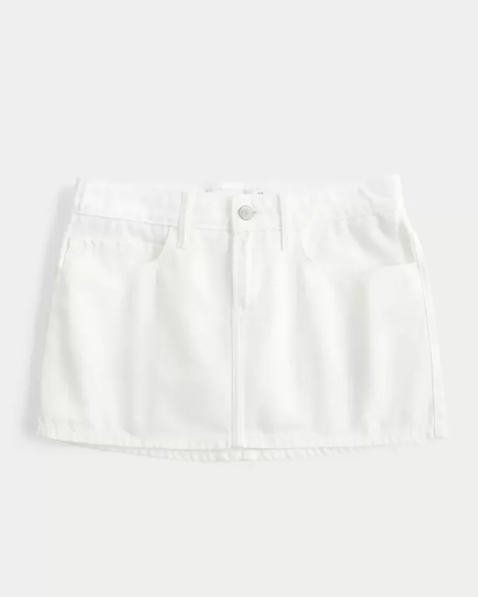 Low-Rise Denim Mini Skort Low-Rise Denim Mini Skort