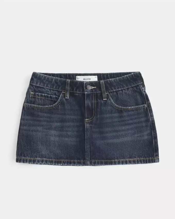 Low-Rise Denim Mini Skort Low-Rise Denim Mini Skort