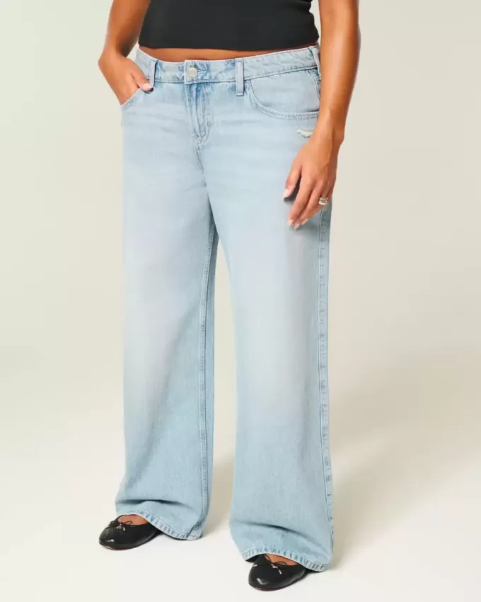 Low-Rise Distressed Baggy Jeans Low-Rise Distressed Baggy Jeans