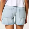 Low-Rise Light Wash Baggy Denim Carpenter Shorts 5″ Low-Rise Light Wash Baggy Denim Carpenter Shorts 5″