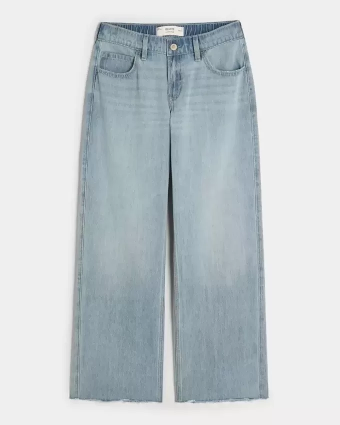 Low-Rise Light Wash Comfort Waistband Baggy Jeans Low-Rise Light Wash Comfort Waistband Baggy Jeans