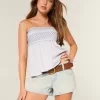 Low-Rise Light Wash Denim Mini Shorts Low-Rise Light Wash Denim Mini Shorts
