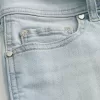Low-Rise Light Wash Denim Shortie Shorts Low-Rise Light Wash Denim Shortie Shorts