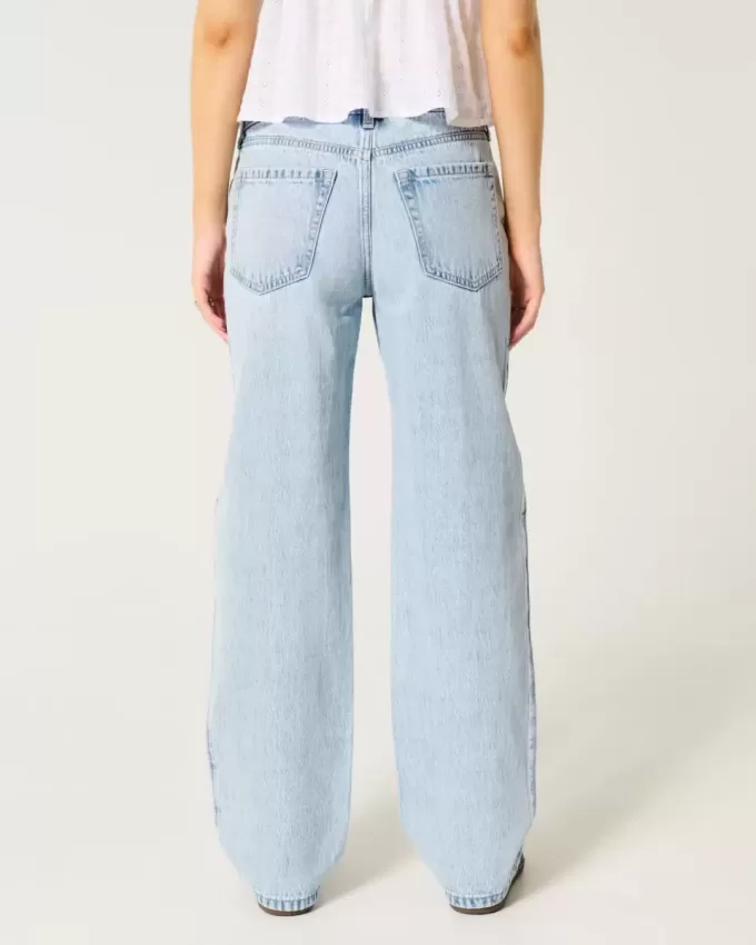 Low-Rise Light Wash Loose Jeans Low-Rise Light Wash Loose Jeans