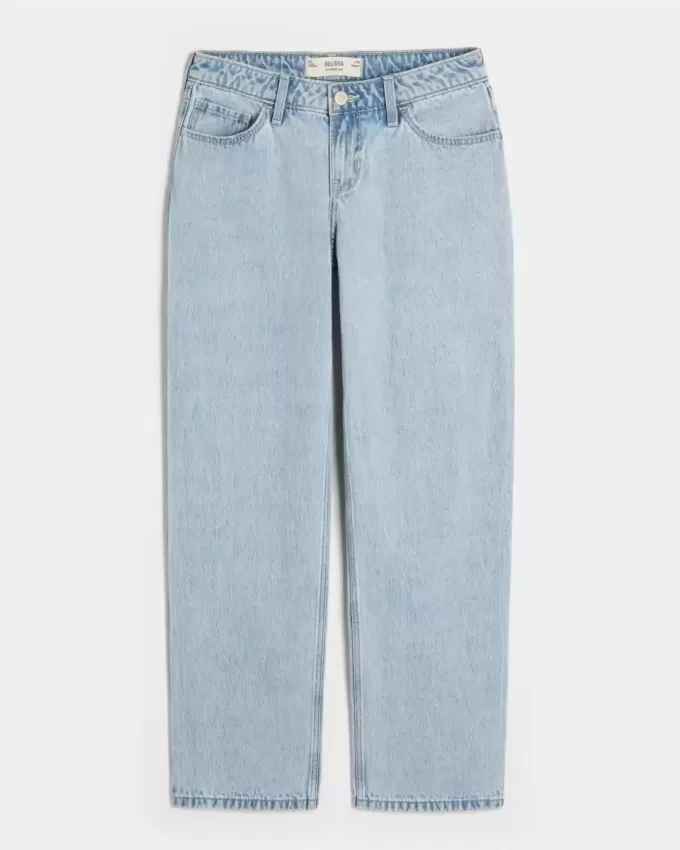 Low-Rise Light Wash Loose Jeans Low-Rise Light Wash Loose Jeans