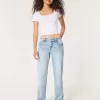 Low-Rise Light Wash Relaxed Straight Jeans Low-Rise Light Wash Relaxed Straight Jeans