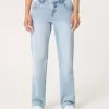 Low-Rise Light Wash Relaxed Straight Jeans Low-Rise Light Wash Relaxed Straight Jeans