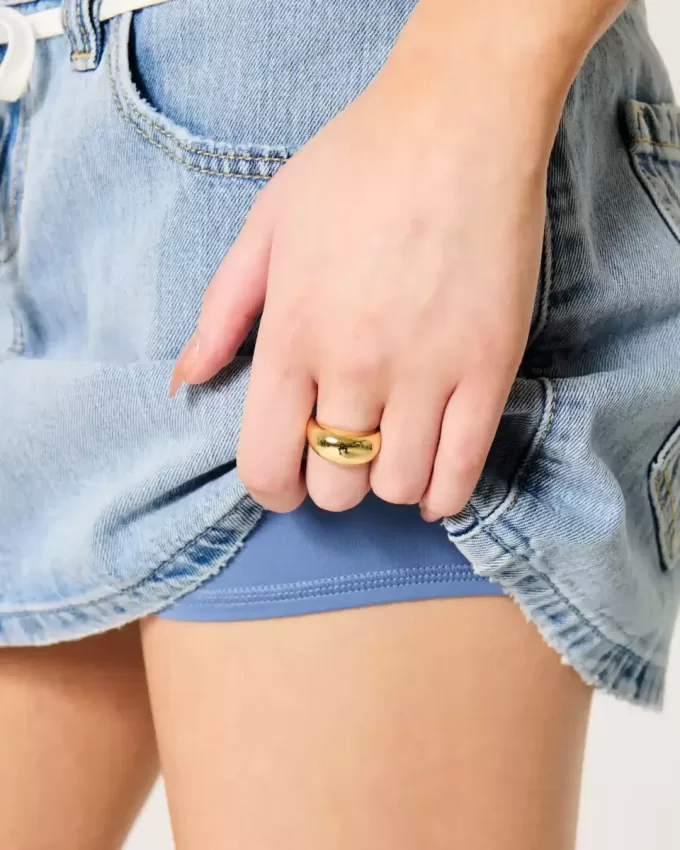 Low-Rise Light Wash Shoelace Denim Mini Skort Low-Rise Light Wash Shoelace Denim Mini Skort