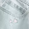 Low-Rise Light Wash Star Embroidery Baggy Jeans Low-Rise Light Wash Star Embroidery Baggy Jeans
