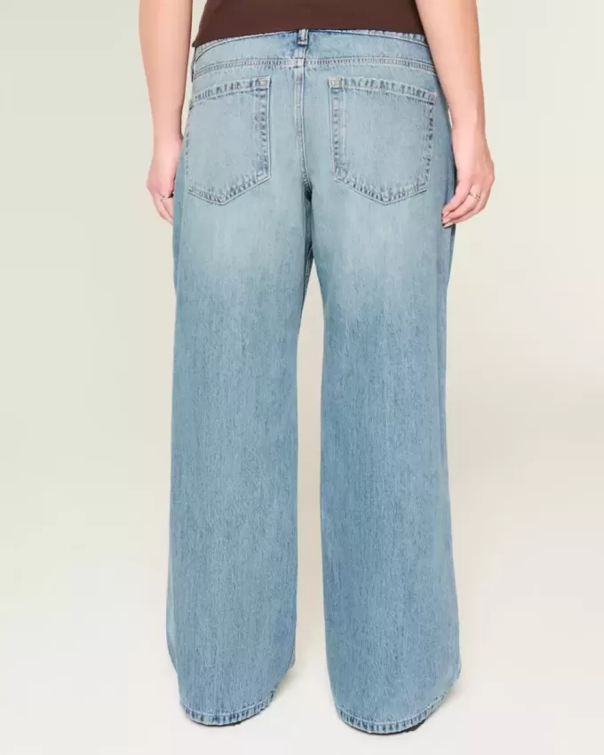 Low-Rise Medium Wash Baggy Jeans Low-Rise Medium Wash Baggy Jeans