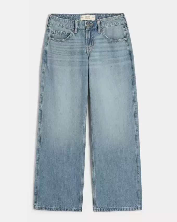 Low-Rise Medium Wash Baggy Jeans Low-Rise Medium Wash Baggy Jeans