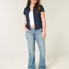 Low-Rise Medium Wash Bootcut Jeans