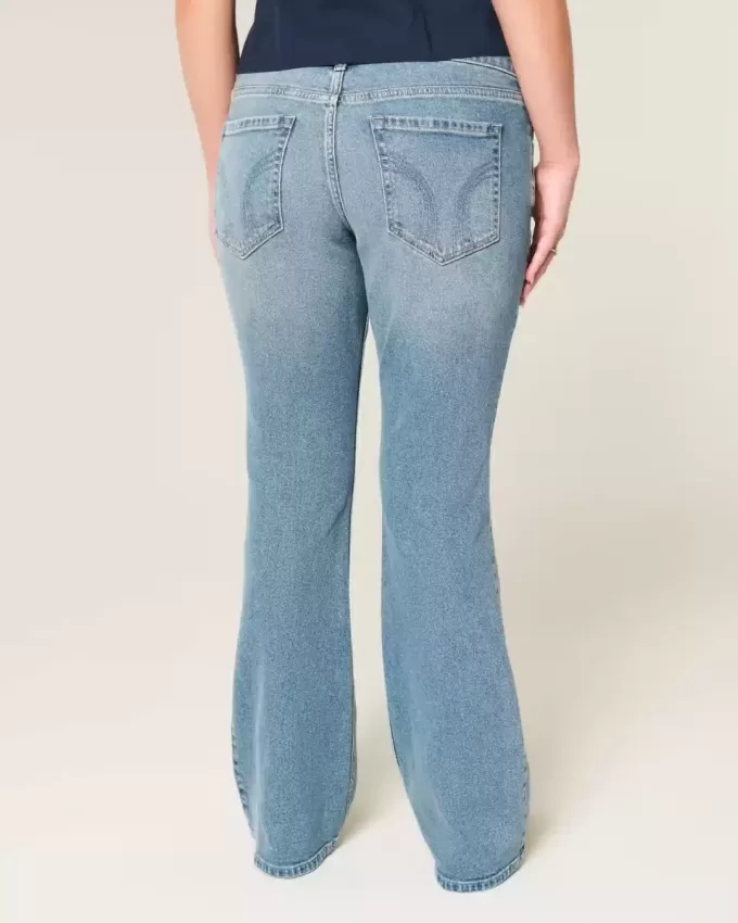 Low-Rise Medium Wash Bootcut Jeans