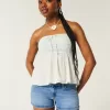 Low-Rise Medium Wash Denim Shortie Shorts