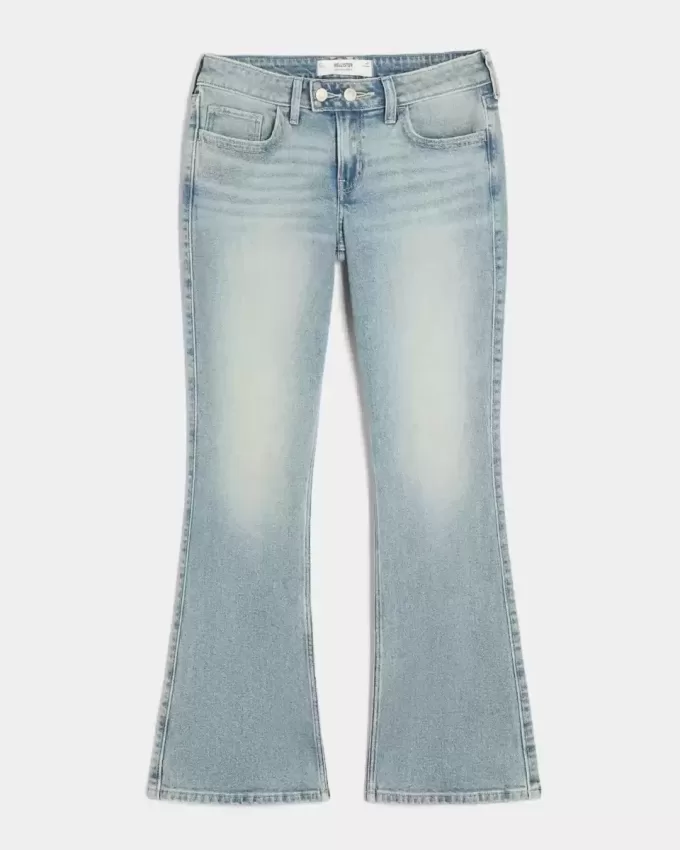 Low-Rise Medium Wash Embroidered Butterfly Bootcut Jeans Low-Rise Medium Wash Embroidered Butterfly Bootcut Jeans