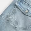 Low-Rise Medium Wash Embroidered Butterfly Bootcut Jeans Low-Rise Medium Wash Embroidered Butterfly Bootcut Jeans