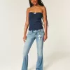 Low-Rise Medium Wash Embroidered Florals Bootcut Jeans Low-Rise Medium Wash Embroidered Florals Bootcut Jeans
