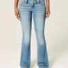 Low-Rise Medium Wash Embroidered Florals Bootcut Jeans Low-Rise Medium Wash Embroidered Florals Bootcut Jeans