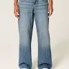 Low-Rise Medium Wash Los Angeles Graphic Baggy Jeans Low-Rise Medium Wash Los Angeles Graphic Baggy Jeans