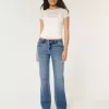 Low-Rise Medium Wash Relaxed Straight Jeans