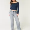 Low-Rise Medium Wash Relaxed Straight Jeans Low-Rise Medium Wash Relaxed Straight Jeans